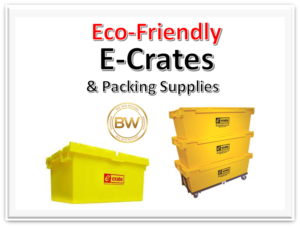 E-Crates. Reusable plastic packing boxes